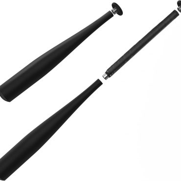 Modular Baseball Bat with Adjustable Length Interchangeable parts for Customizable Fit Converts from 28 Inch Bat to 17 Inch Short Bat Versatile Design Aluminum Training Bats (Matte Black)
