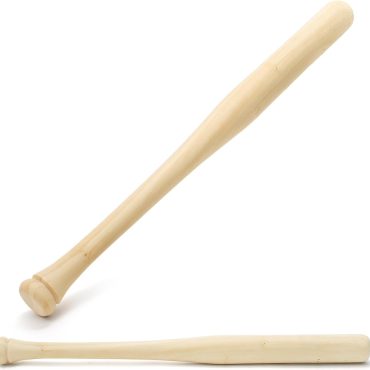 2 Pack Wood Baseball Bat Softball Bat, 24 Inch Self Defense Bat Teeball Bat Unfinished for Painting DIY Craft Projects Ball Sports Party Favors